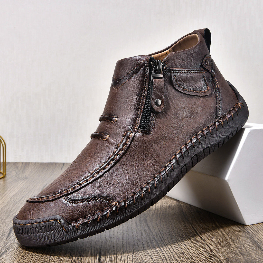 ⏰ Limited-Time 49% OFF – Comfortable Flat-Soled Handmade Leather Casual Shoes