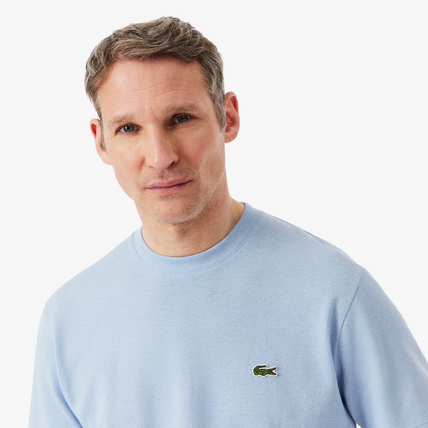 T-Shirt aus schwerem Baumwoll- und Leinen-Pikee