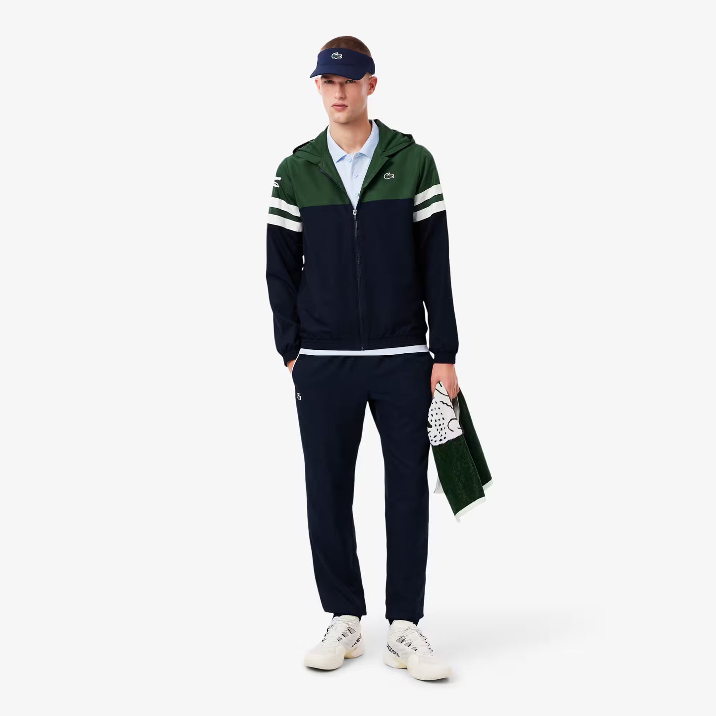 Veste de tennis à capuchon déperlante