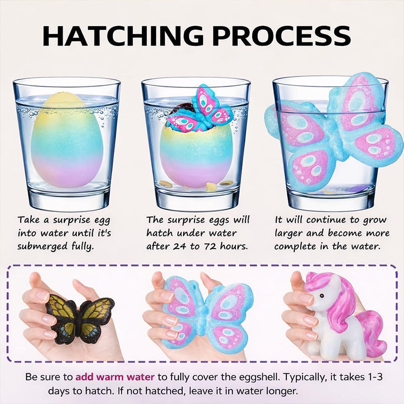 📢📢50% OFF !!!⏰6PCS Magic Hatching Egg Toy