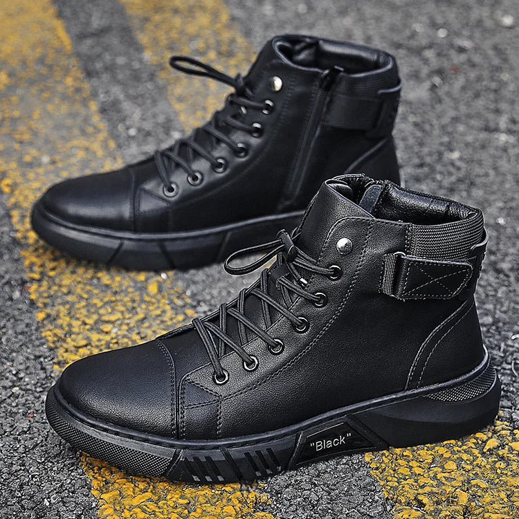 Men's Casual Versatile Genuine Leather Martin Boots